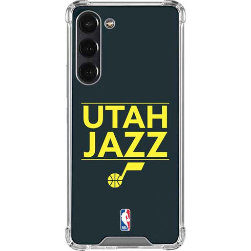 NBA Utah Jazz Standard - Black Galaxy S23 FE Clear Case